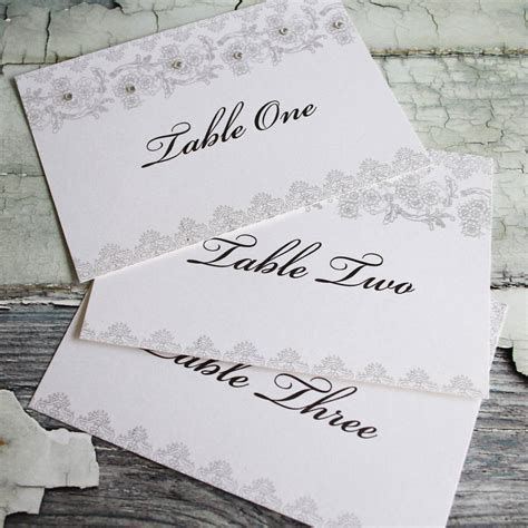 Vintage Lace Table Name Card