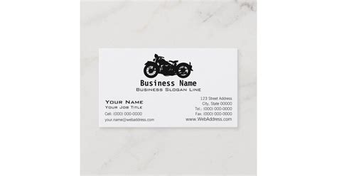 Vintage Motorcycle Business Card Template