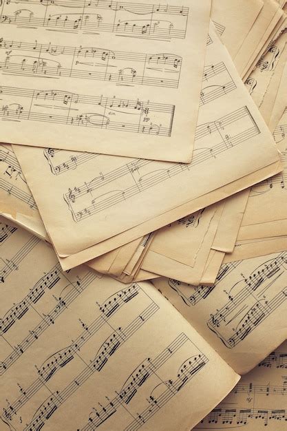 Vintage Music Sheets in the Public Domain