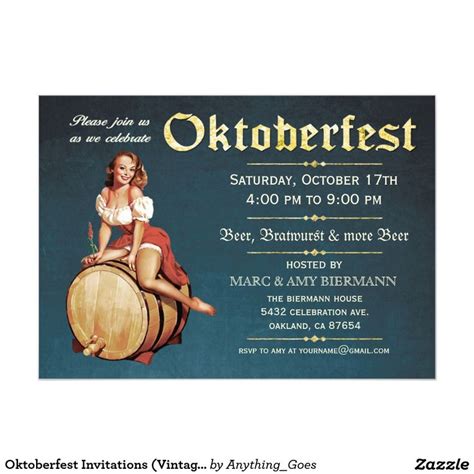 Vintage Oktoberfest Invitation