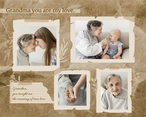 Vintage Photo Collage Template