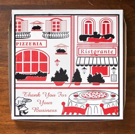 vintage pizza box design