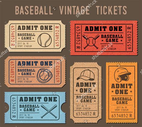 Vintage Raffle Ticket Design