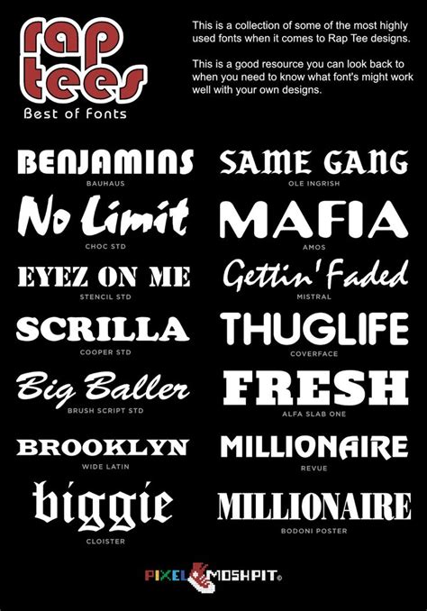 Vintage Rap T-Shirt Design Template Fonts