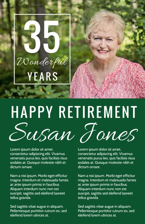 Vintage Retirement Party Flyer Template