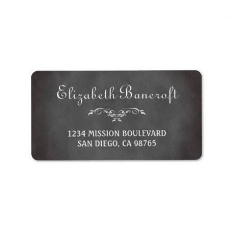 Vintage Romance Wedding Address Labels