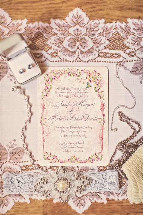 vintage romance wedding invitation background