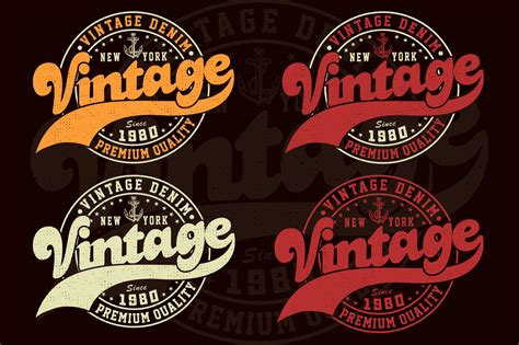 Vintage shirt design template