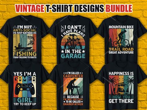 Vintage T-Shirt Design Templates