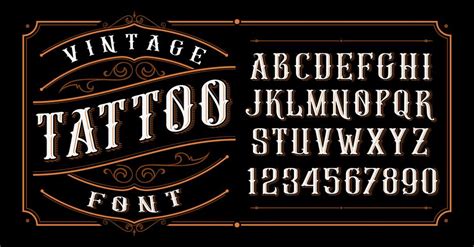 Vintage Tattoo Font Styles