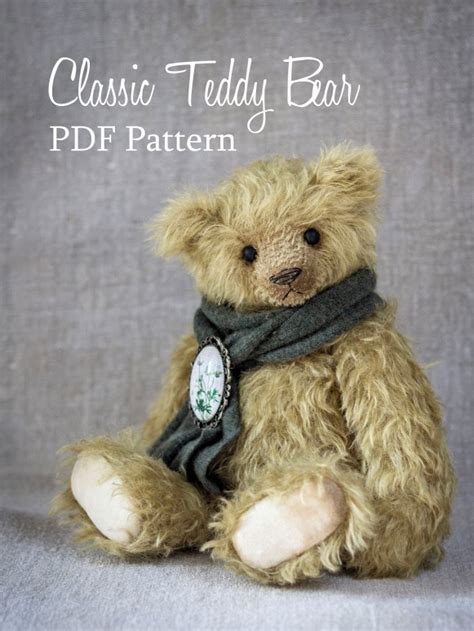 Vintage teddy bear pattern