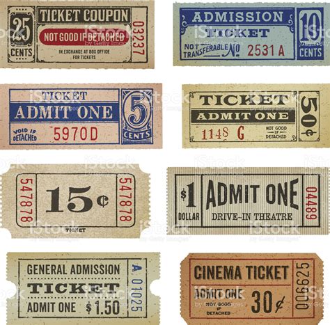 Vintage Ticket Template