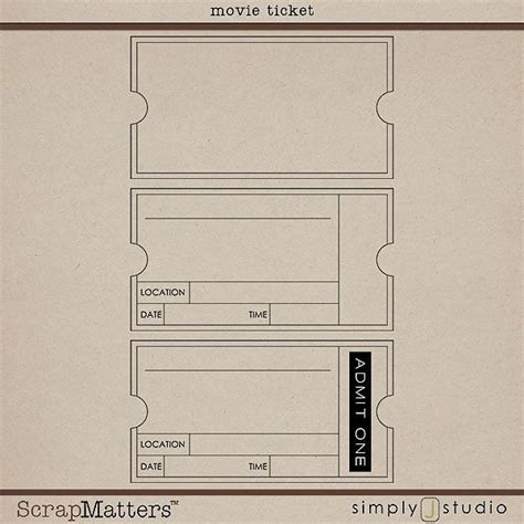 Vintage Train Ticket Template