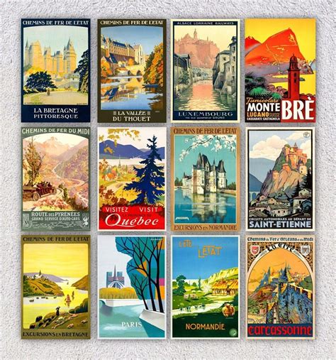 Vintage travel postcard design