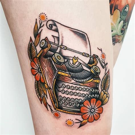 Vintage Typewriter Tattoo