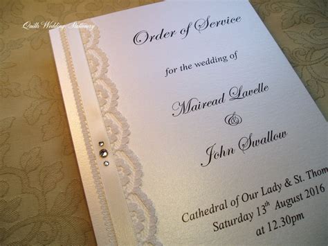 Vintage Wedding Ceremony Booklet Design