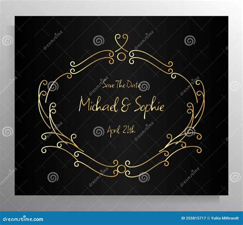 Vintage Wedding Invitation Template