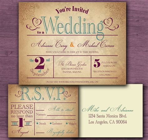 Vintage Wedding Invitations Inspiration