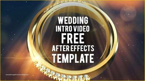 Vintage wedding video template