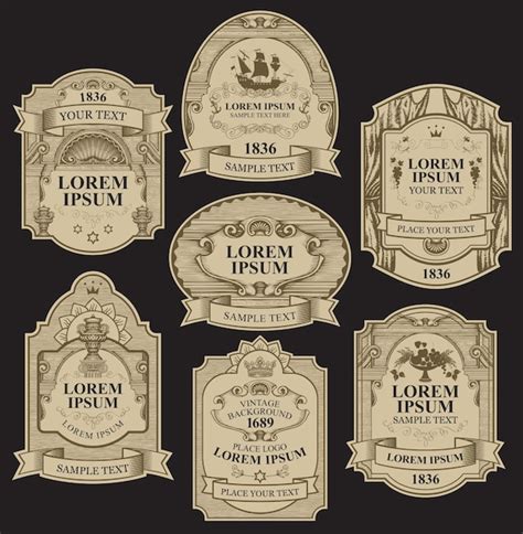 Vintage Wine Label Template