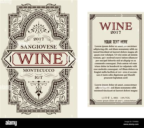 Vintage Wine Label Template