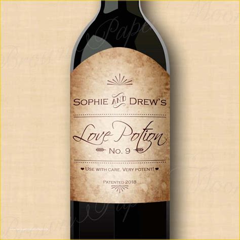 Vintage wine label template with distressed texture