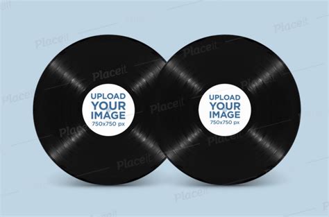 Vinyl record template design 2