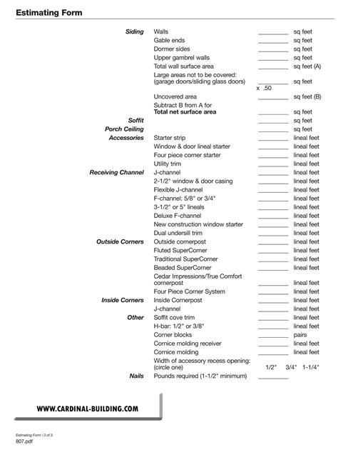 Vinyl Siding Template