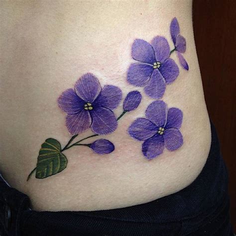 Violet tattoos meaning and symbolism