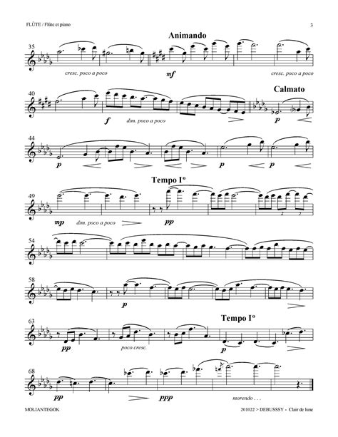 Violin music sheet