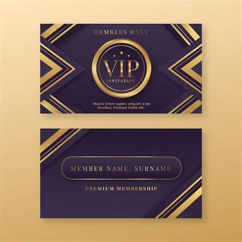 VIP Card Template 3