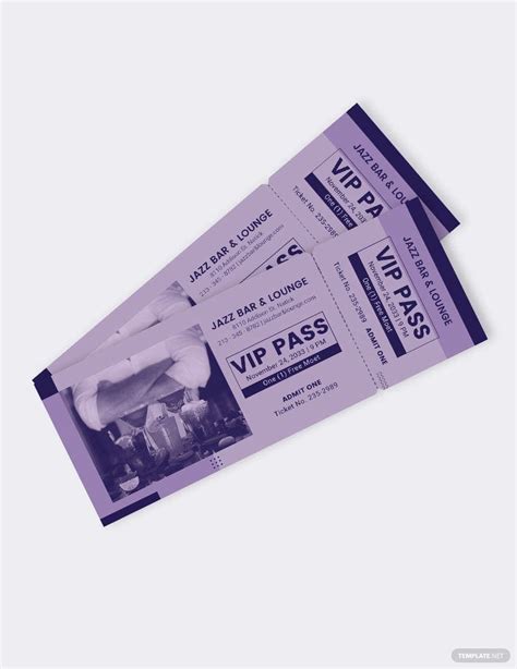 VIP ticket template