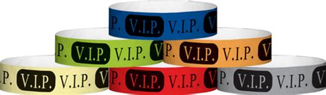 VIP Tyvek Wristband Template