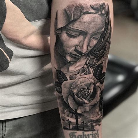 Virgin Mary Tattoo Design