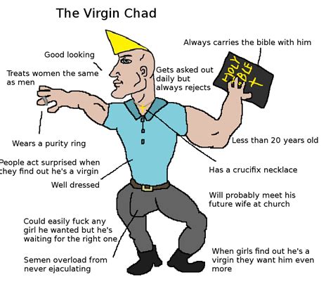 The Virgin vs Chad meme template can be seen as social commentary on societal expectations of men