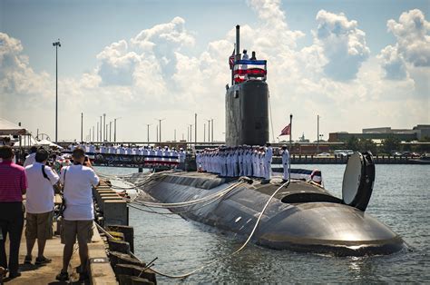 Virginia-class submarine in port