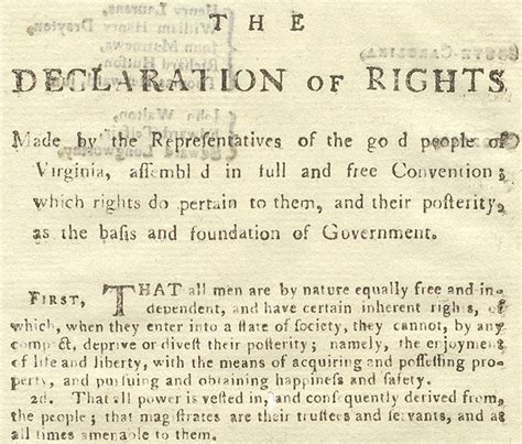 Virginia Declaration of Rights