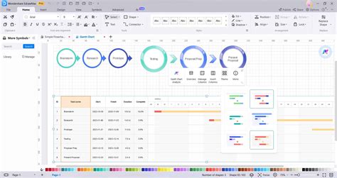 Visio Gantt chart