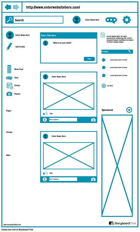 Visio Wireframe Template for UX Design