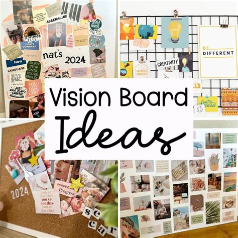 Vision board ideas for goal setting