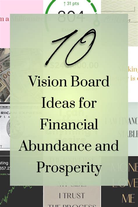 Vision board images prosperity