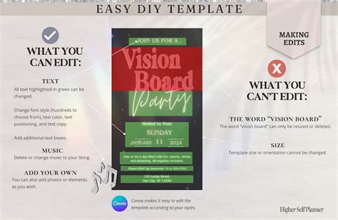 Vision board images to print for goal setting success