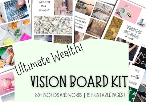 Vision board images wealth