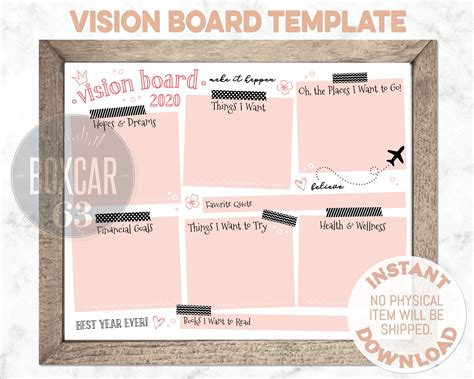 Vision Board Template 9