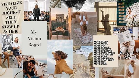 Dreamy landscape vision board