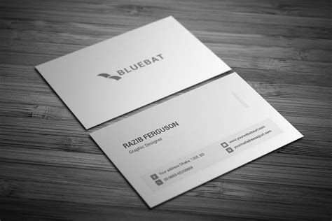 Vistaprint Business Card Template PSD Design