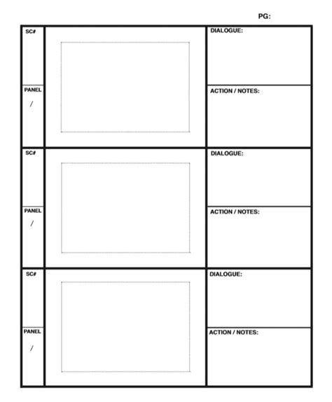 Visual Storyboard Template