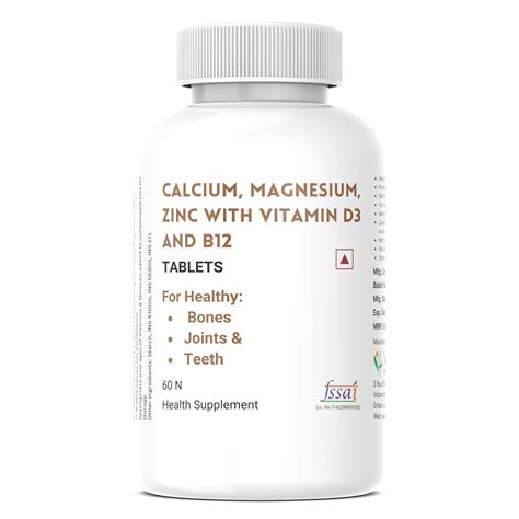 Vitamin B12 and Calcium