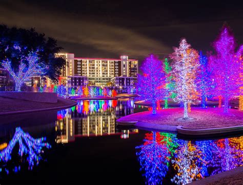 Vitruvian Park's Christmas light display