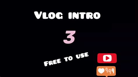 Vlog intro template example 1